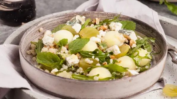 green melon salad