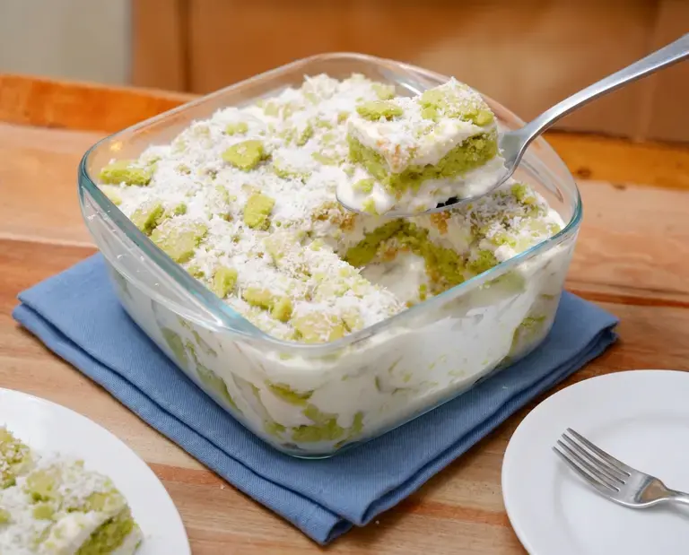 No-bake Macapuno Bar Cake Recipe