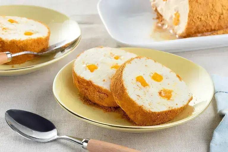Mango Graham Ice Cream Roll