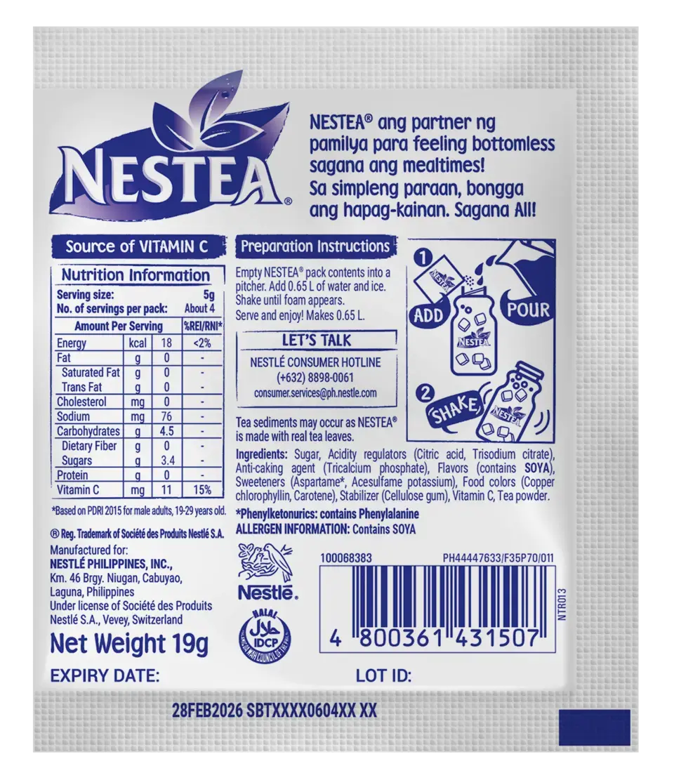 NESTEA Lemon Cucumber 19g