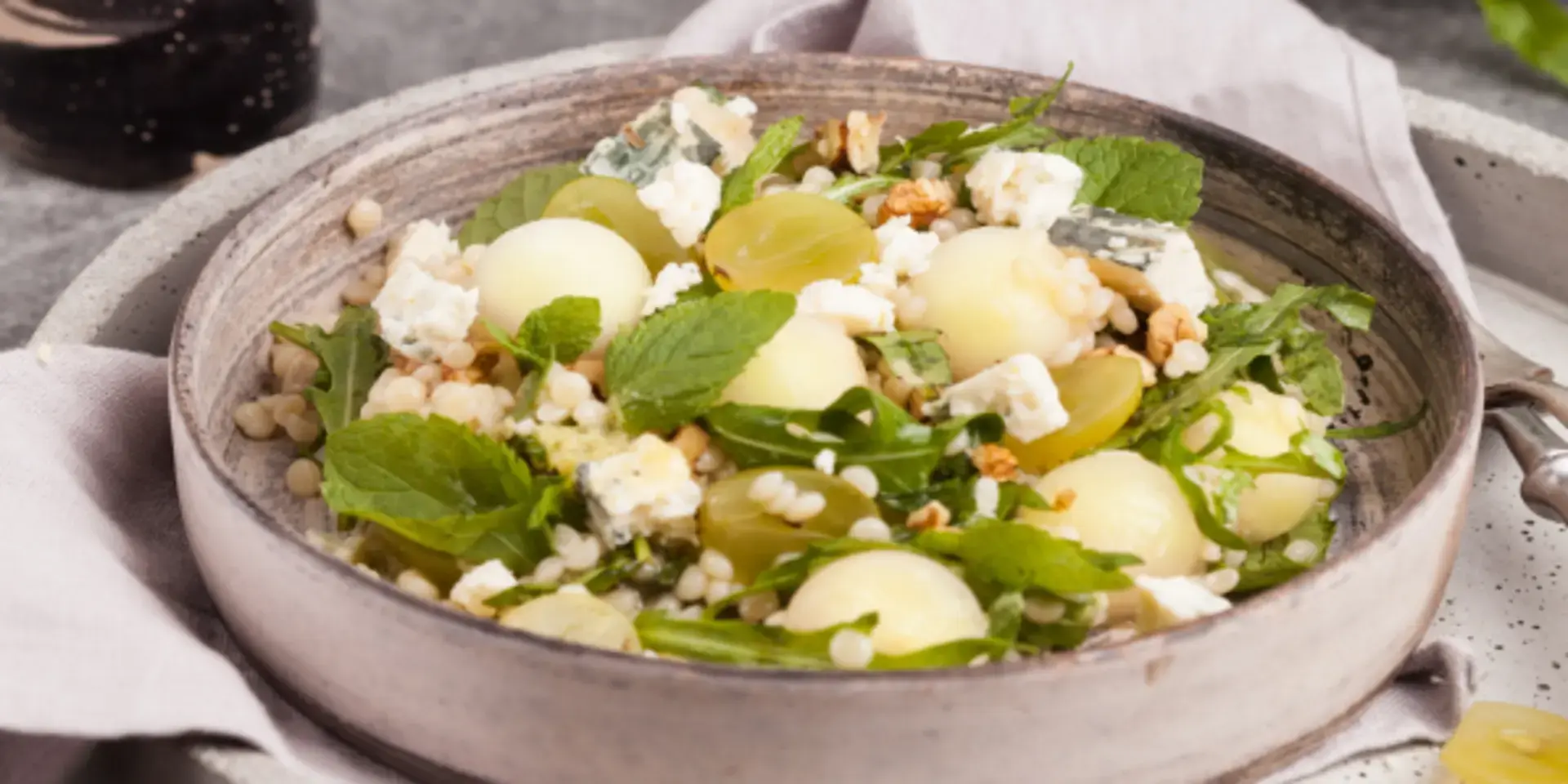 green melon salad