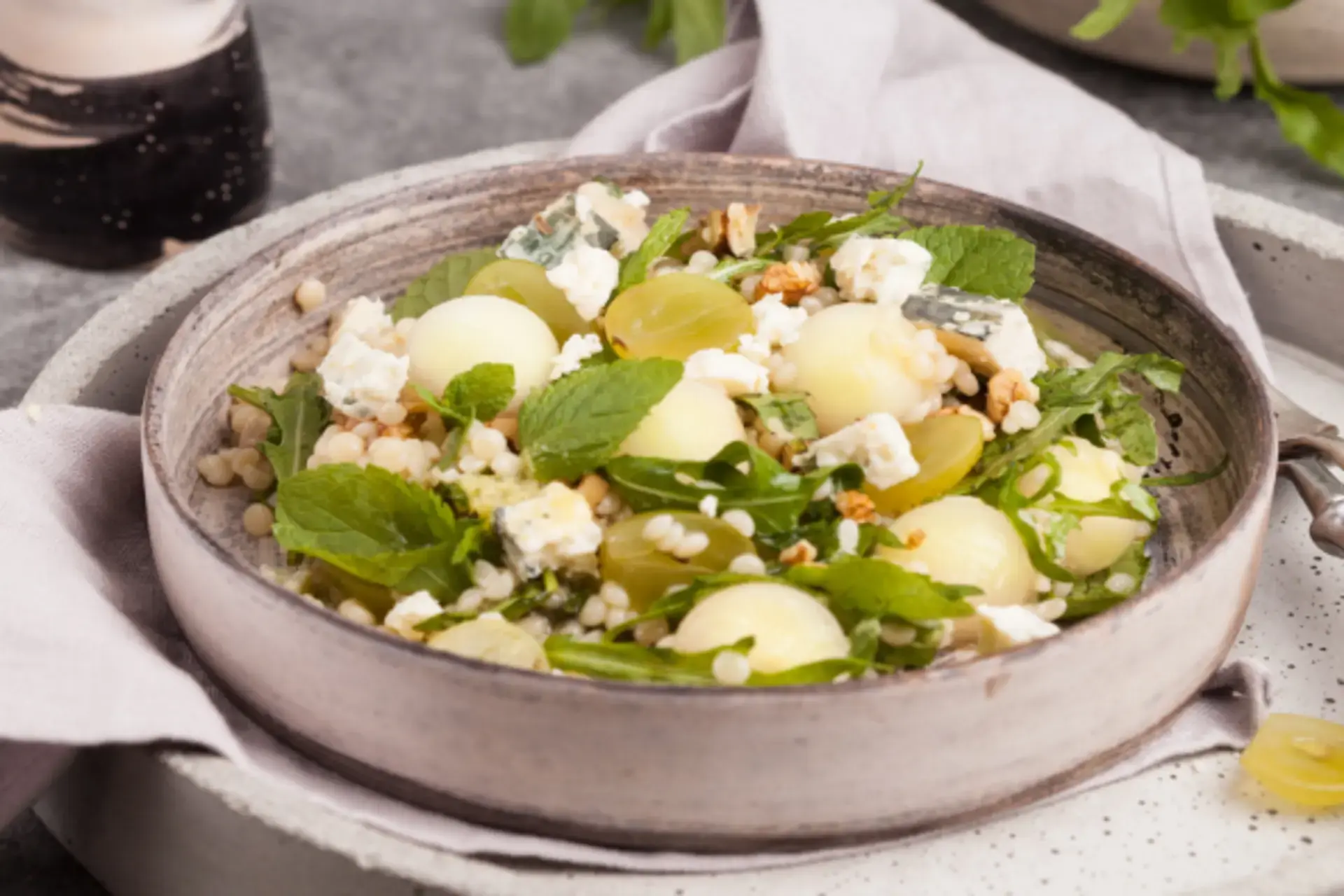 green melon salad