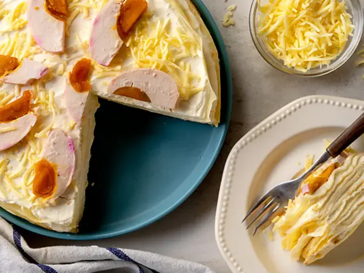 Bibingka Crepe Cake