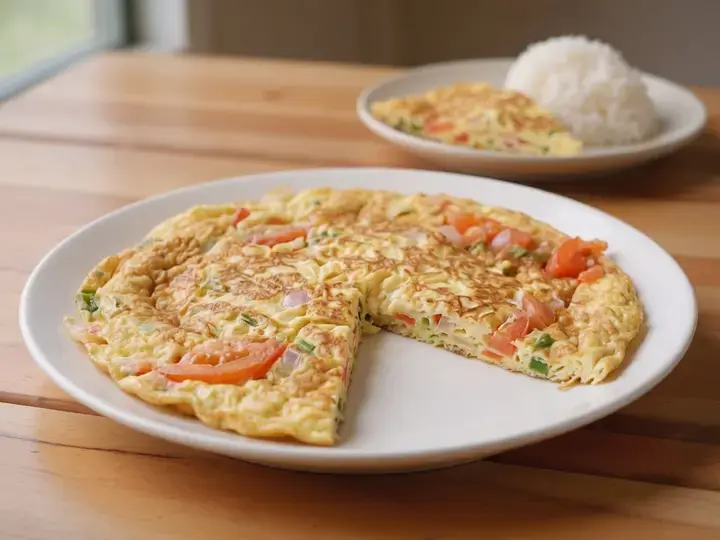 Tortang Sibuyas at Kamatis Recipe