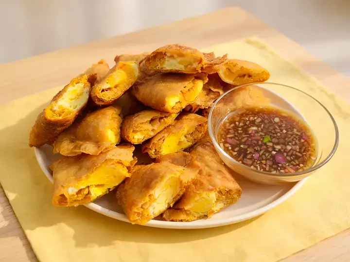 Empanadang Itlog at Papaya
